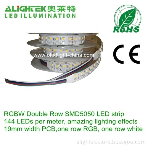 Double Row 144leds/meter 5050 Rgbw Led Strip 